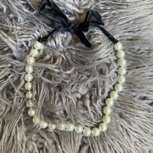 Pearl Ribbon Necklace
